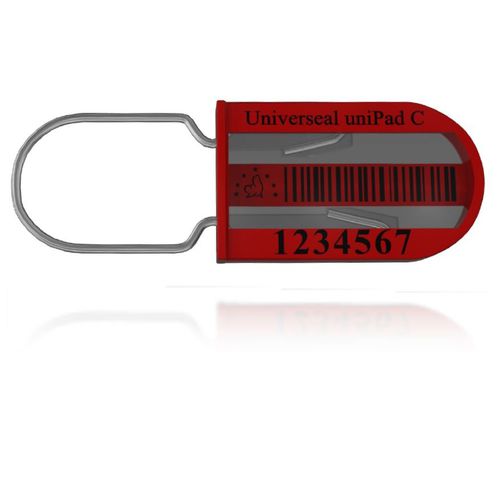 Precinto de seguridad de metal - Unipad C - Universeal (UK) Ltd - de plástico / para candado / para cajas