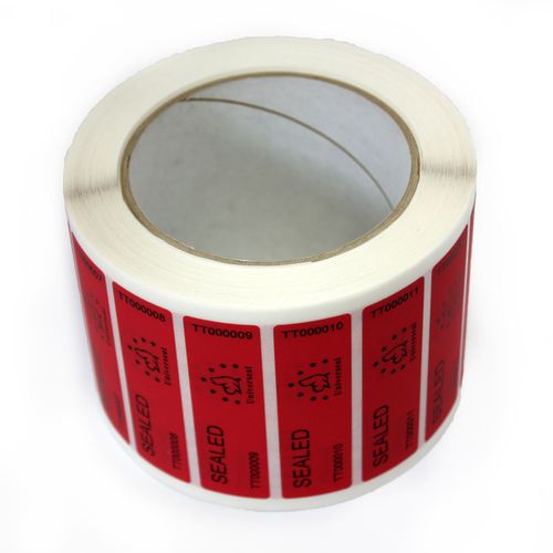 Etiqueta de transferencia térmica - UV003-S-RES-R - Universeal (UK) Ltd - de seguridad / autoadhesiva / a prueba de manipulación