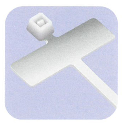 Sujetacables de nailon - UVZIP-MK - Universeal (UK) Ltd - con porta-etiquetas