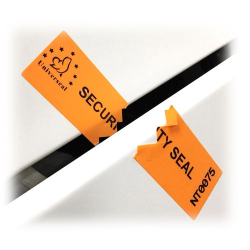 Etiqueta de transferencia térmica - UV003-S-EBNRES-O - Universeal (UK) Ltd - de seguridad / adhesiva / a prueba de manipulación