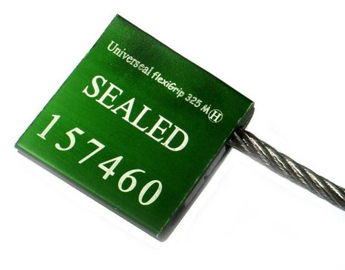 Precinto con cable de seguridad de metal - flexiGrip™ 300 M+ - UVFL325M-1000-G - Universeal (UK) Ltd
