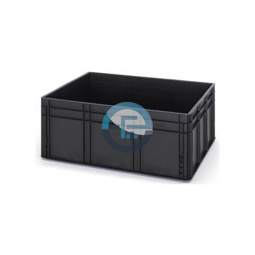 Cajón apilable - 21-200-000 series - SJM EUROSTAT SA - de polipropileno / para almacenamiento / con tapa