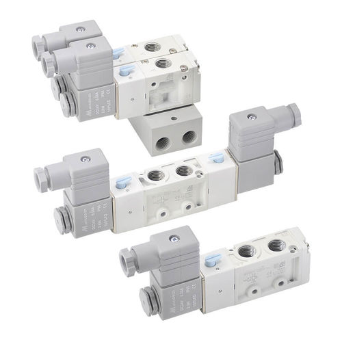 Distribuidor neumático de cajón - MVSC-220 - Mindman Industrial - accionado por solenoide / de 3/2 vías / de 5/2 vías