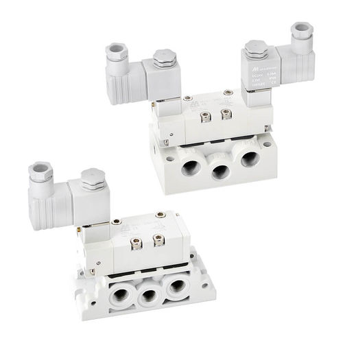 Distribuidor neumático de cajón - MVSI-260 - Mindman Industrial - accionado por solenoide / de 5/2 vías / de 5/3 vías