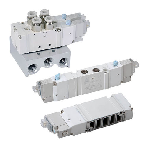 Distribuidor neumático de cajón - MVSY-156 - Mindman Industrial - accionado por solenoide / de 5/2 vías / de 5/3 vías