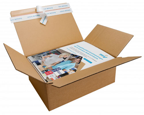 Embalaje de cartón - PACKFIX RETURN - DREI V GmbH - para transporte / plegable