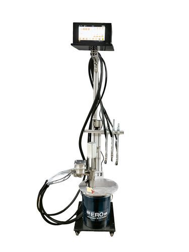 Máquina para aplicación de cola electromagnética - ERO-S - ERO Gluing Systems - con sistema de inspección / con pantalla táctil