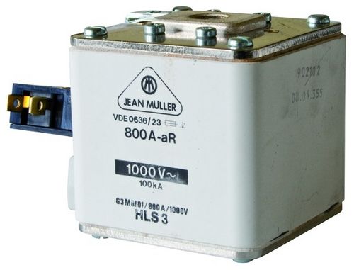 Fusible NH - JEAN MÜLLER - de protección contra cortocircuitos / clase aR / para semiconductor
