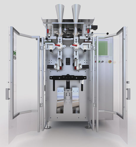 Ensacadora de 2 vías - REVO SDR - inno-tech Verpackungsmaschinen GmbH - vertical / VFFS / controlada por PLC