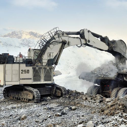 Excavadora de grandes dimensiones - R 9350  - Liebherr Excavators - con orugas / Tier 4 provisional / Tier 2