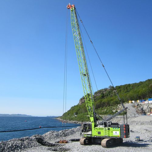 Grúa con orugas - HS 8100 HD - Liebherr Excavators - de mástil / para obra / de manipulación