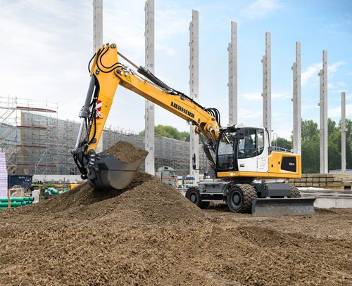 Excavadora intermedia - A 924  - Liebherr Excavators - con neumáticos / Tier 4 provisional / para obra de construcción
