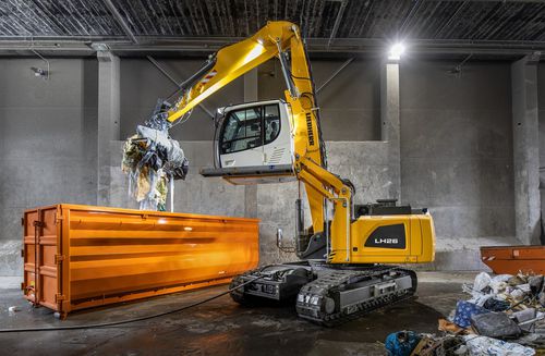 Manipuladora de materiales con orugas - LH 26 C - Liebherr Excavators - eléctrica