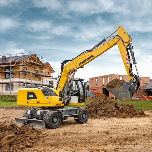 Excavadora intermedia - A 920 - Liebherr Excavators - de ruedas / diésel / para obra de construcción