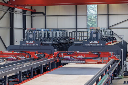 Prensa hidráulica - TIMBERPRESS X SERIES - MINDA Industrieanlagen GmbH - de laminado / de proceso / de producción