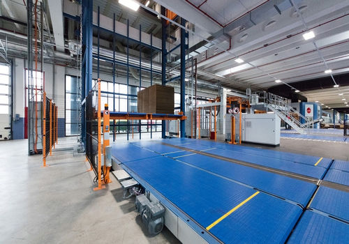 Sistema de transporte funcionamiento vertical - MINDA Industrieanlagen GmbH - para vehículo industrial