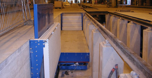 Plataforma elevadora hidráulica - MINDA Industrieanlagen GmbH - de taller