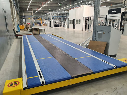 Transportador de banda - MINDA Industrieanlagen GmbH - con cadena / horizontal / de transporte