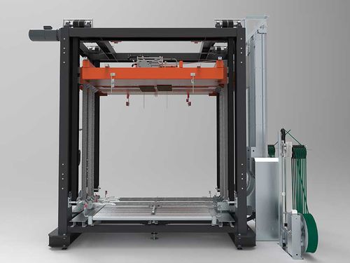 Flejadora con prensa - UP5-Aggregat - Pamminger Verpackungstechnik Ges mbH - totalmente automática / de palés / para cintas de flejado de PP-PET