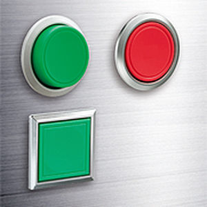 Botón pulsador táctil - LBW Series - IDEC USA - IP65 / al ras / electromecánico