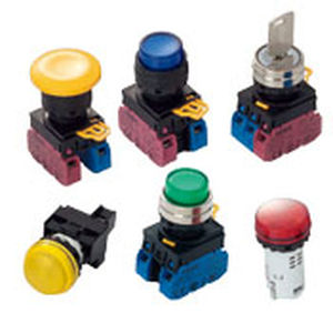 Botón pulsador de muelle - YW Series - IDEC USA - de seta / de llave / IP65