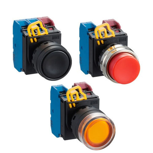 Botón pulsador de muelle - YW Series - IDEC - de seta / de parada de emergencia / IP65