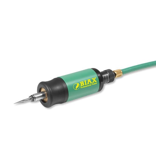 Amoladora neumática - TVD 3-100/2 - BIAX - Schmid & Wezel GmbH - con turbina / escape delantero / para desbarbado