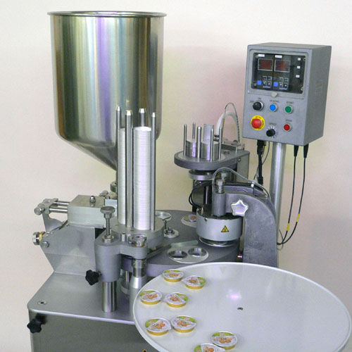 Llenadora selladora automática - ALKA-mat 2 - Romer Maschinenbau AG - rotativa / volumétrica / para productos alimentarios