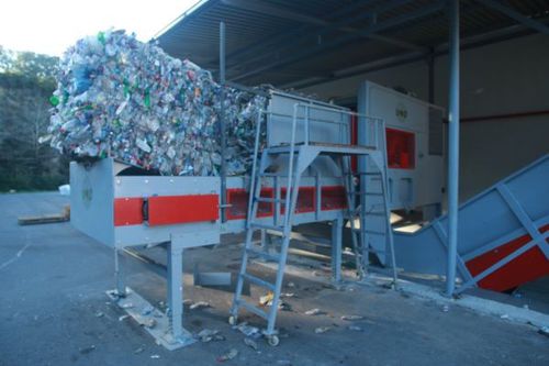 Abridor de balas automático - BMCR SRL - para el reciclado de plástico