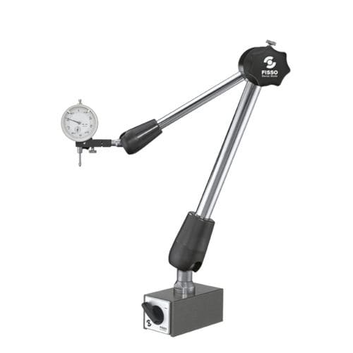 Soporte de comparador articulado - 6400-63 F + MM - Fisso - con base magnética conmutable
