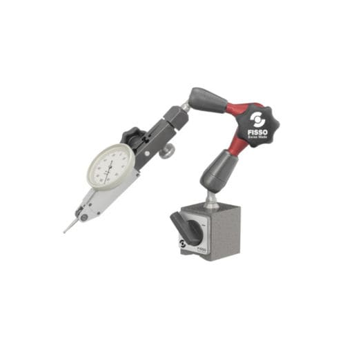 Soporte de comparador articulado - XS-13 F + S2 - Fisso - 3D / con base magnética conmutable