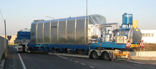Cuba de almacenamiento de betún - COMAP SRL - para semirremolque / de metal / móvil