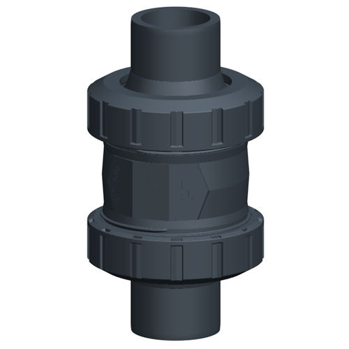 Válvula de retención de bolas - 561 - GF Piping Systems - roscada / con brida / de soldar