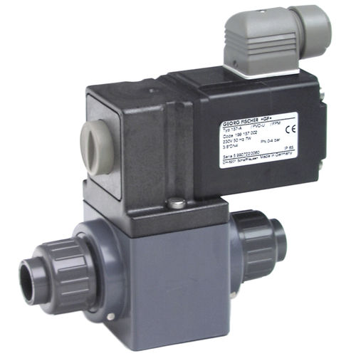 Electroválvula de control directo - 160 - GF Piping Systems - de 2 vías / agua / roscada