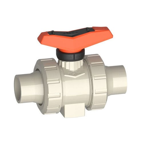 Válvula de bola - 546 Pro PP-H - GF Piping Systems - manual / de palanca / con control neumático