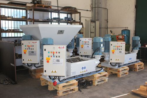 Destrozador de dos ejes - E series - ITS SRL - SHREDDING & GRINDING SOLUTIONS - con papel separador