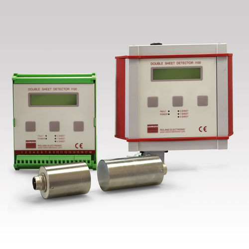 Detector de chapa doble - I100 - ROLAND ELECTRONIC - de espesor / inductivo / con dos sensores