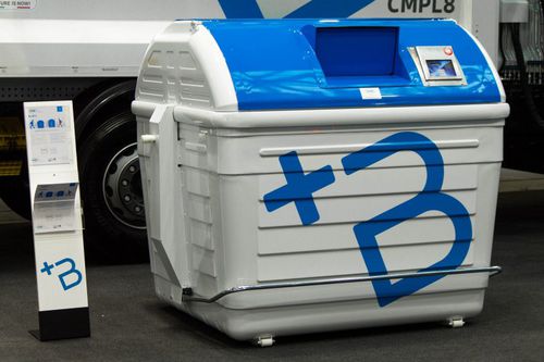 Contenedor de residuos de metal - +B LID - OMB TECHNOLOGY SRL - inteligente / encajable