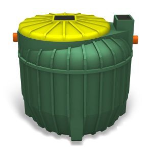 Cuba para el tratamiento de aguas residuales - UNDER IMHOFF series - PLASTIC PROGET EUROPEAN SRL - de recogida de fluido / de polietileno de baja densidad (PEBD) / cilíndrica
