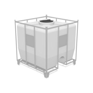 Contenedor IBC de plástico - NEW EUROPA series - PLASTIC PROGET EUROPEAN SRL - para productos a granel / para líquido / de almacenamiento