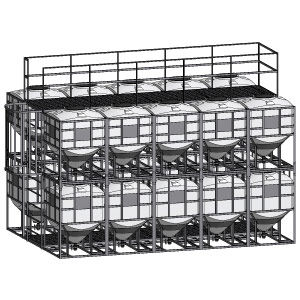 Cuba de material plástico - KONIKO series - PLASTIC PROGET EUROPEAN SRL - troncocónica / apilable