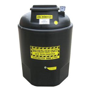 Cuba para la recogida de aceite usado - ECOIL EURO DUPLEX MINERALE series - PLASTIC PROGET EUROPEAN SRL - para aceite mineral / de polietileno / cilíndrica