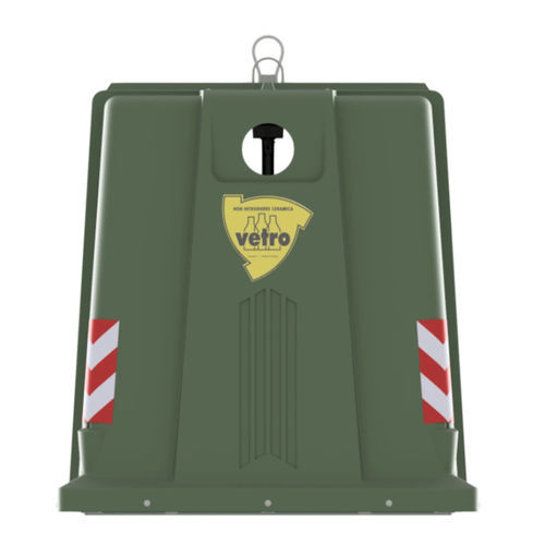 Cubo de basura de plástico - ECOPLAN 3000 - ROPLAST SRL - para carga vertical / de reciclaje / con descarga por abajo