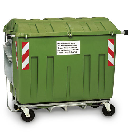 Contenedor de residuos de plástico - ECOMIX 2000 - ROPLAST SRL - para carga vertical / para residuos urbanos