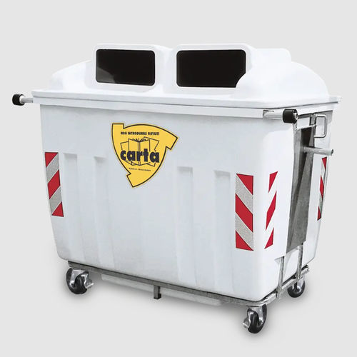 Cubo de basura de plástico - ECOMIX 2000 - ROPLAST SRL - para carga vertical / para papel / de reciclaje