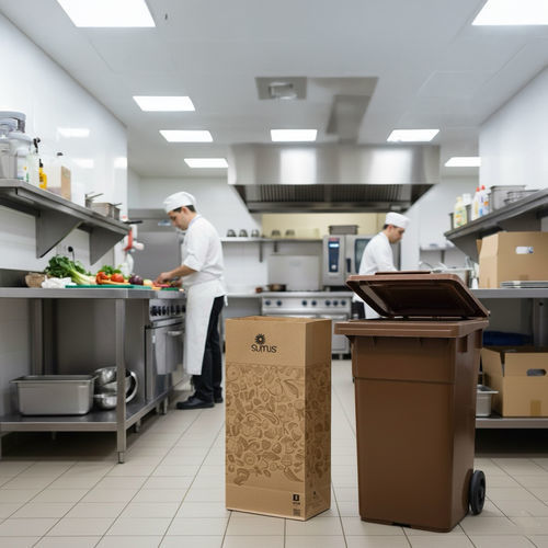 Bolsa biodegradable - Sumus® - SUMUS ITALIA SRL - de fondo plano / de papel