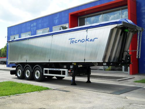 Semirremolque volquete - delfino alluminio - TECNOKAR TRAILERS SRL - de desechos / de 3 ejes / de acoplamiento