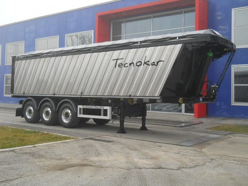 Semirremolque volquete - delfino EV1 - TECNOKAR TRAILERS SRL - para productos alimentarios / de 3 ejes / de acoplamiento