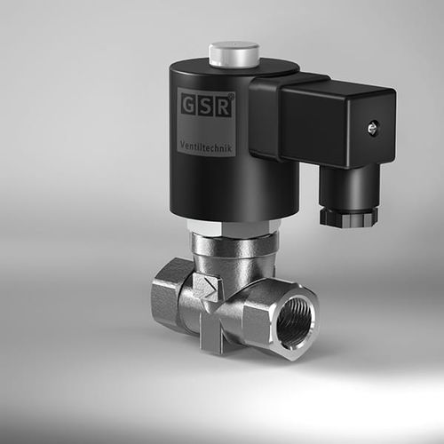 Electroválvula de alta presión - 46 - GSR Ventiltechnik GmbH & Co. KG - de control asistido / de 2 vías / NC