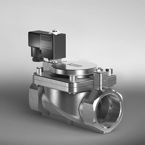Electroválvula de alta temperatura - 40TM - GSR Ventiltechnik GmbH & Co. KG - de control asistido / de 2 vías / NC